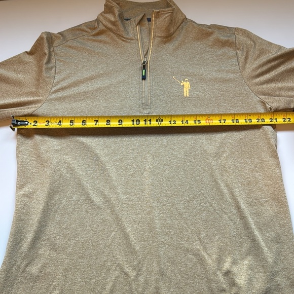 William Murray Golf Tan Long Sleeve Quarter Zip - Picture 4 of 10